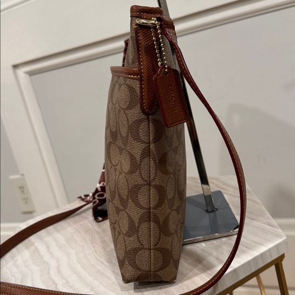 Coach Bag Signature File Brown Crossbody - Picture 5 of 17